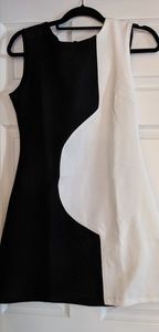 NWT Black and White mod sheath dress